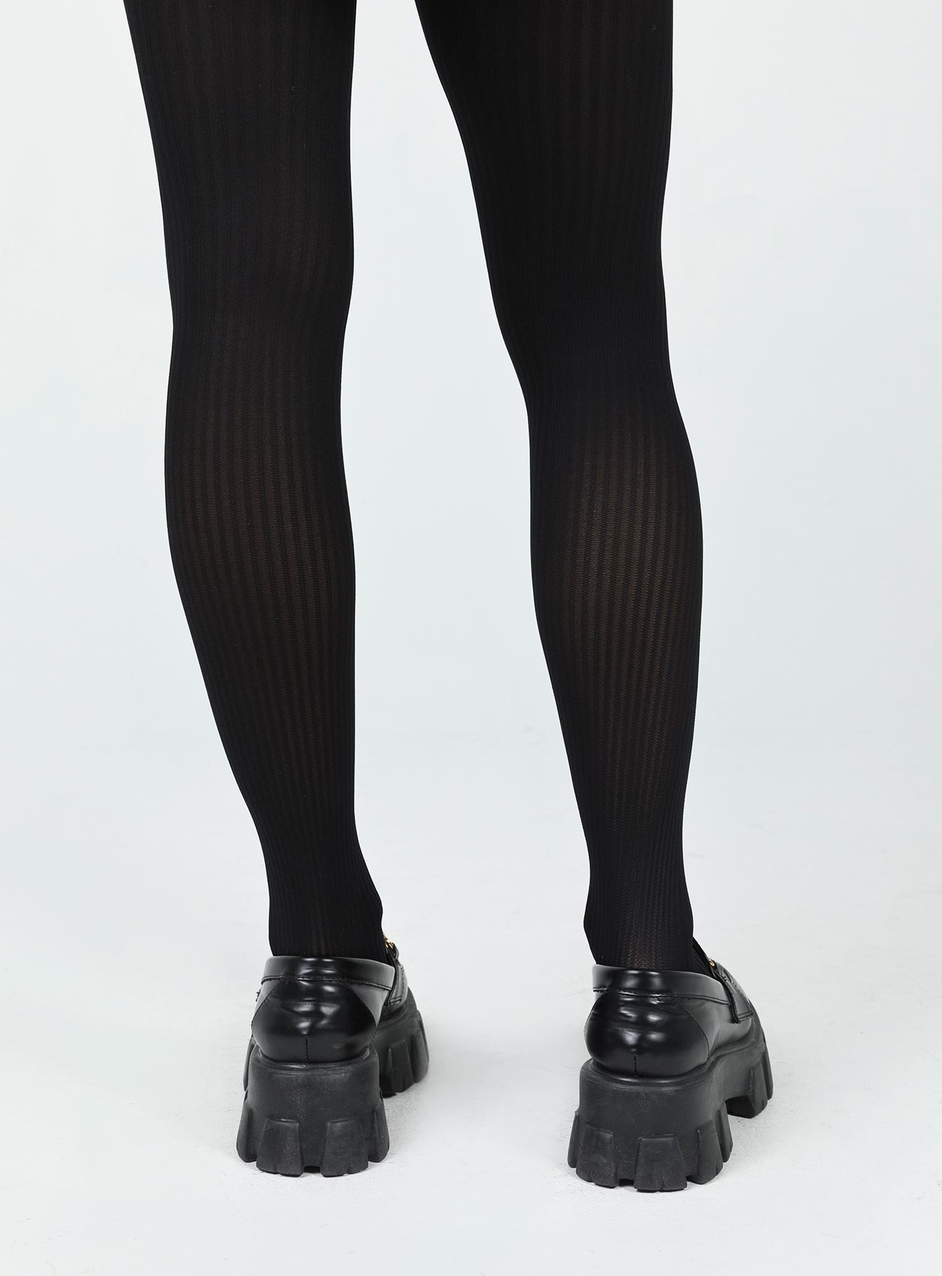 Lupton Knit Stockings Black