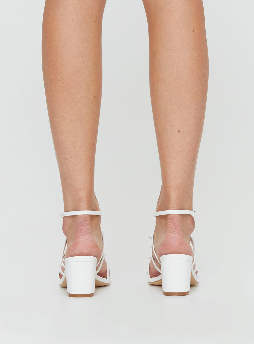 Donna Bow Heels White