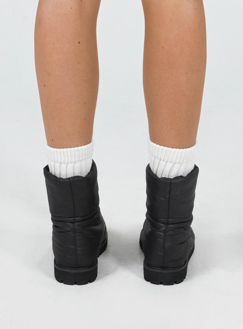 Higgins Quilted Ankle Boots Black