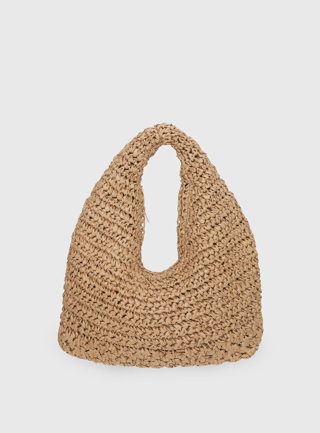 Ramina Straw Shoulder Bag Tan