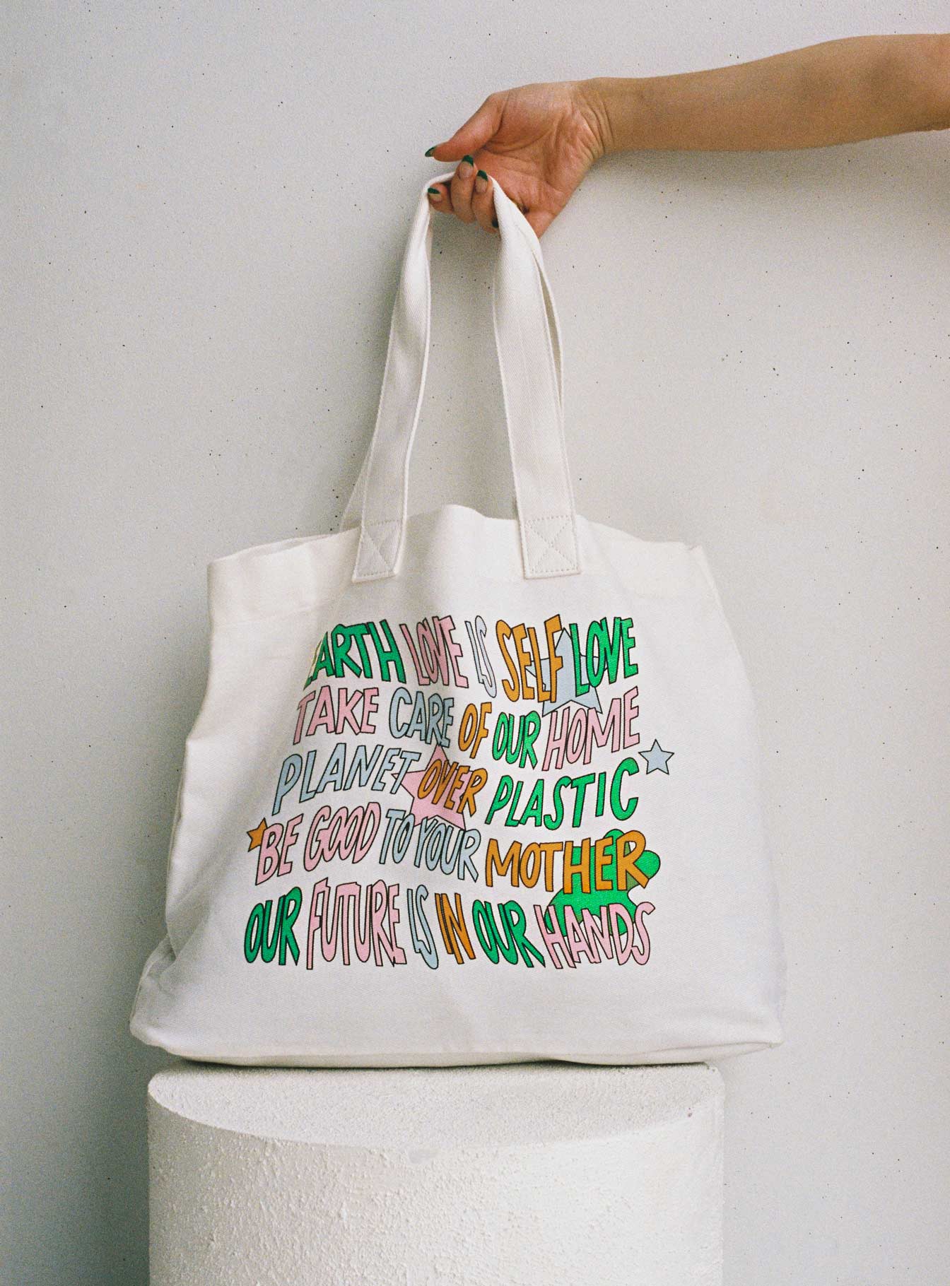 Be Kind Charity Tote White / Multi
