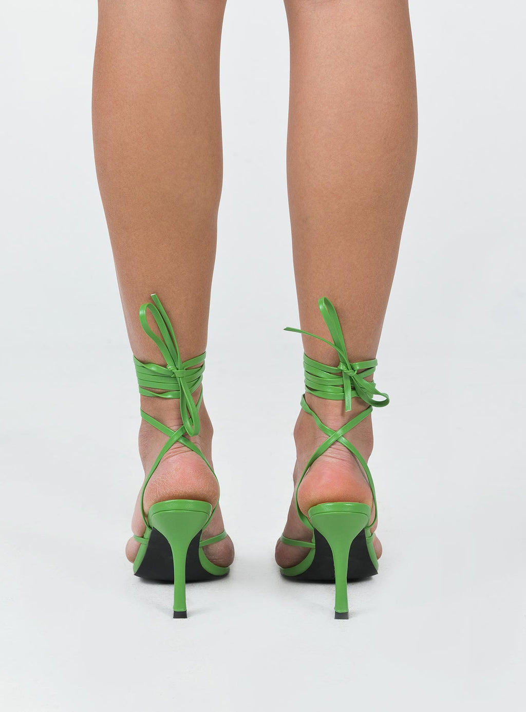 Caro Strappy Heels Green