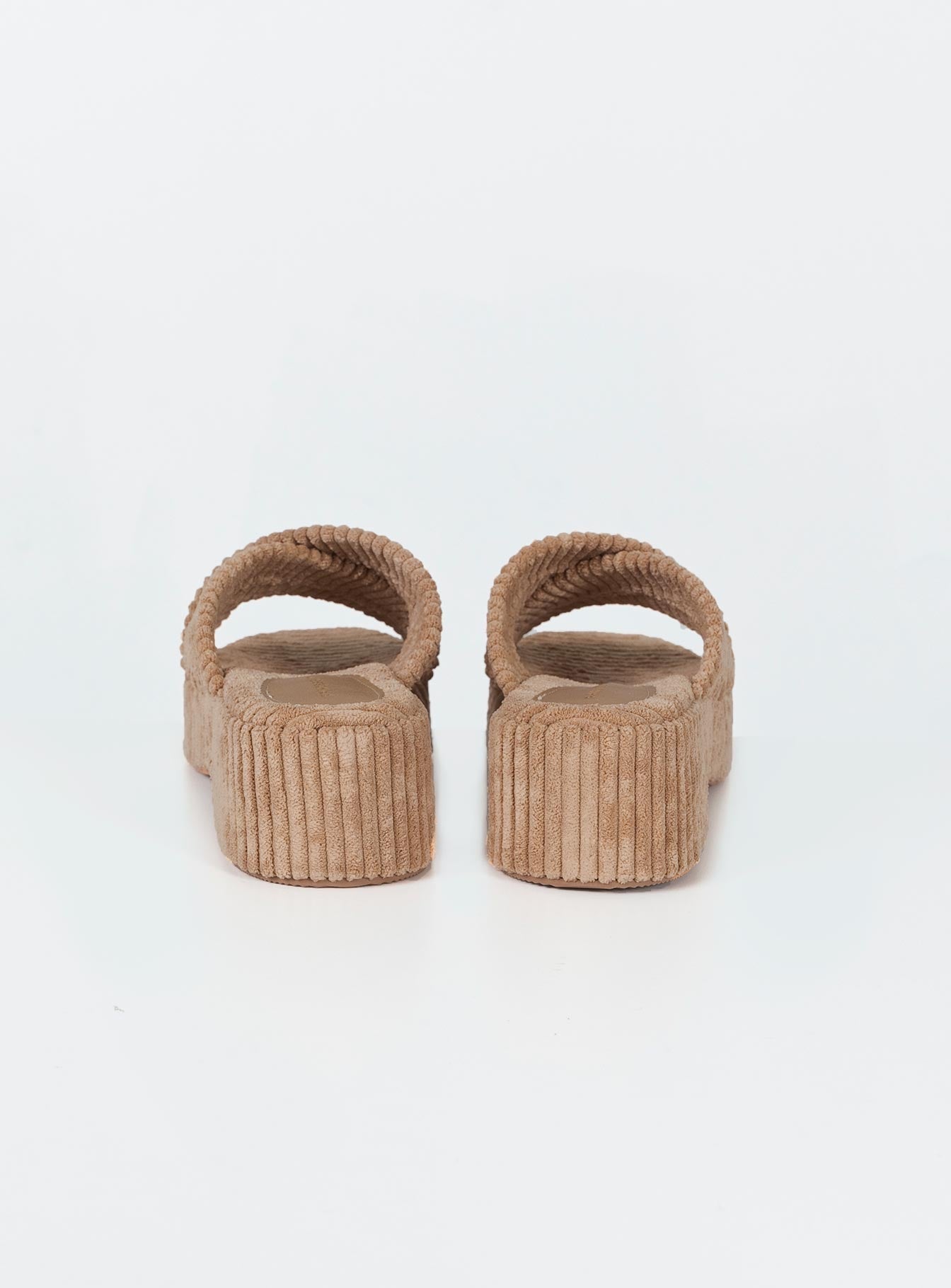 Kora Corduroy Sandals Beige