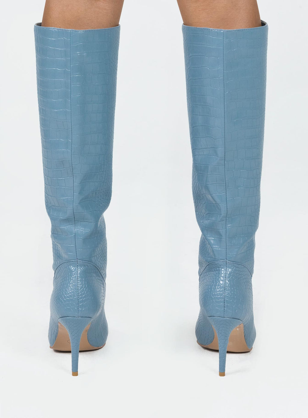 Kathleen Knee High Boot Blue