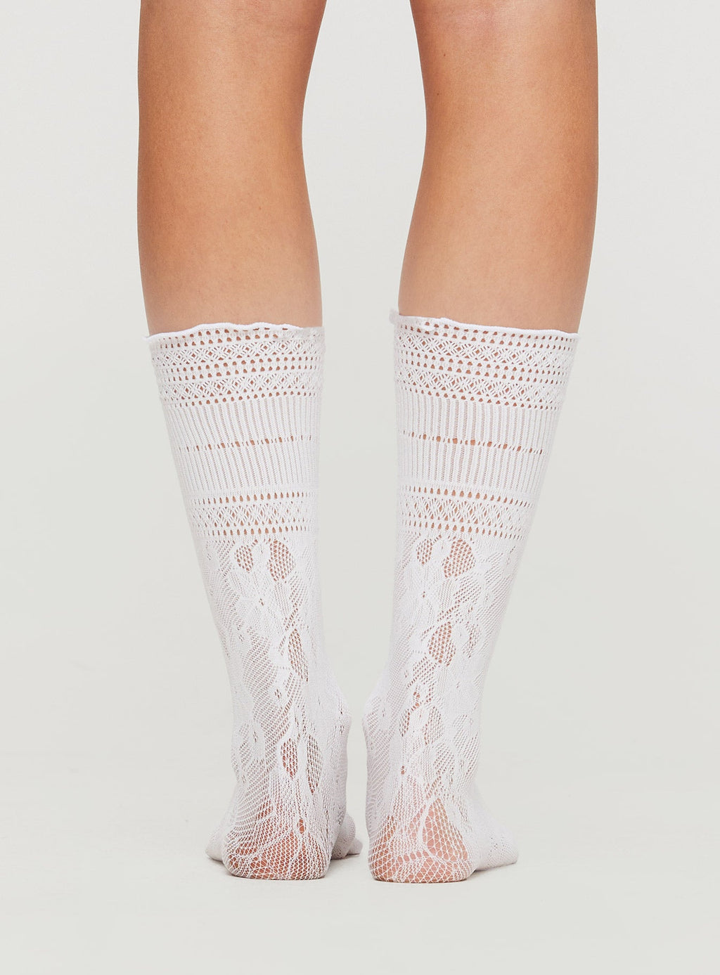 Arneway White Frill Sock White