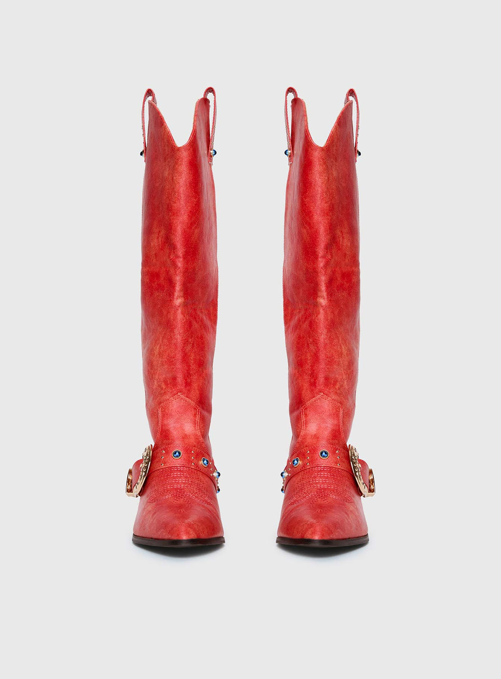 Rhode Cowboy Boots Red