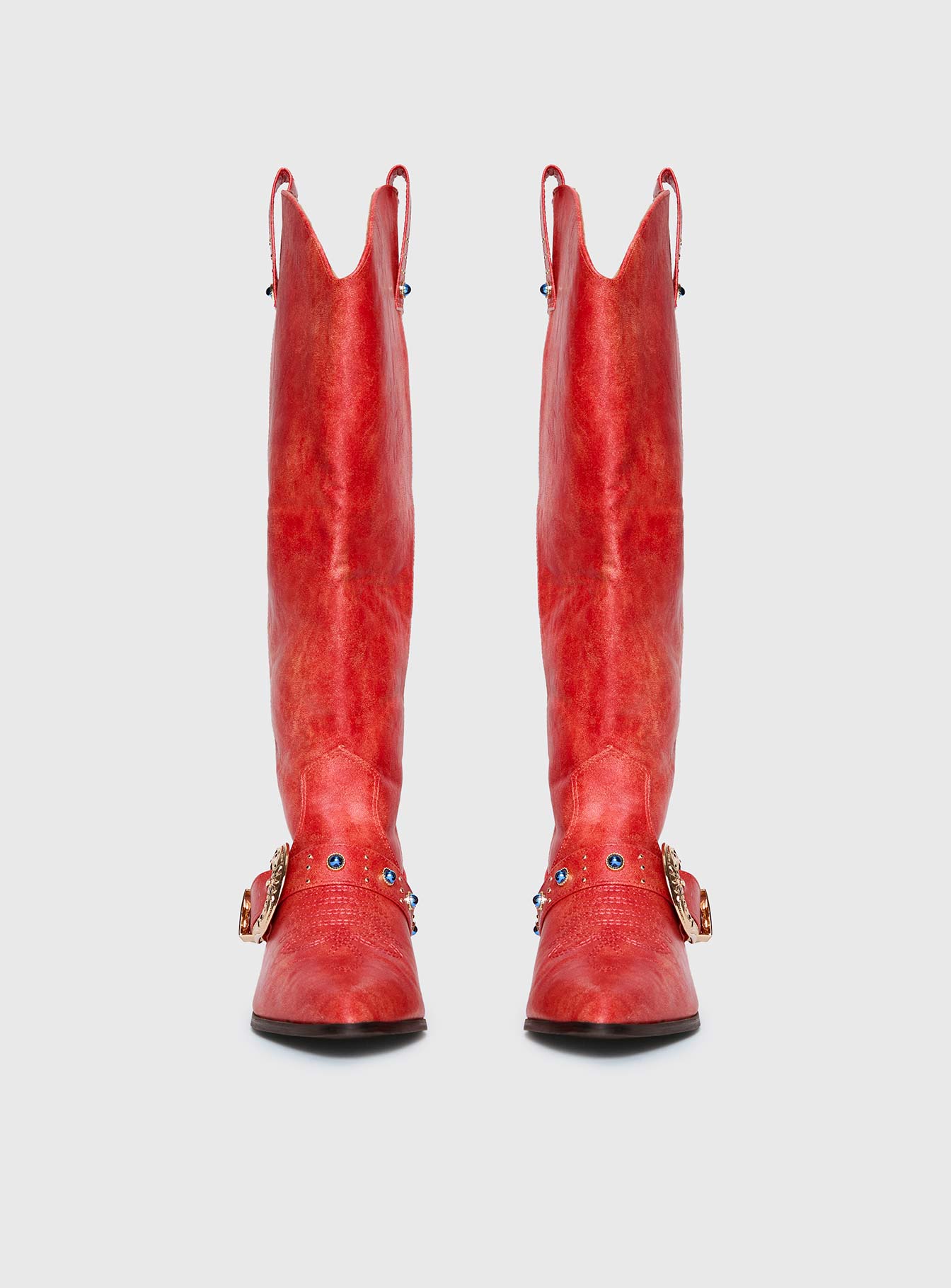 Rhode Cowboy Boots Red