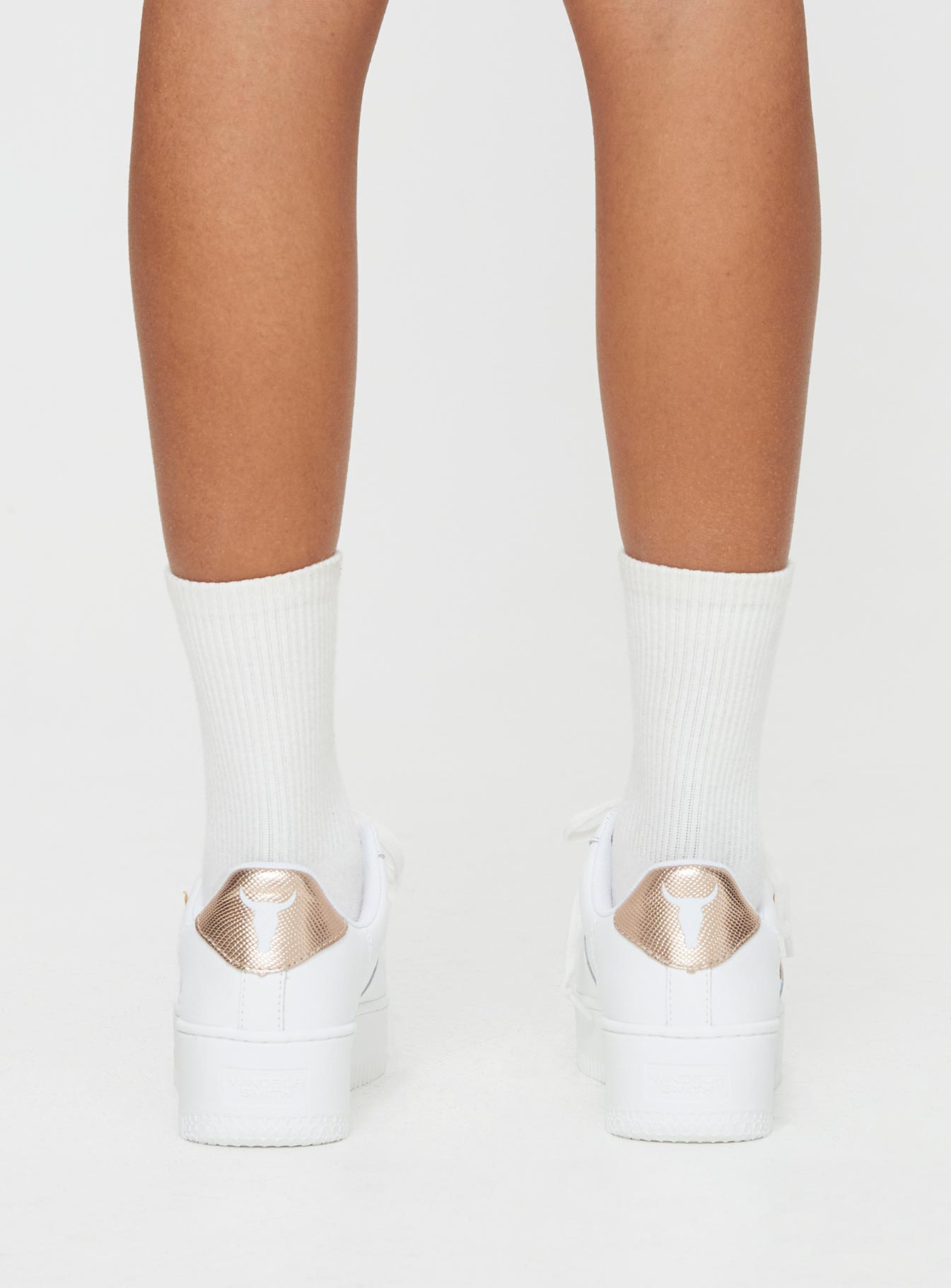 Windsor Smith Recharge Sneakers White / Rose Gold Reptile