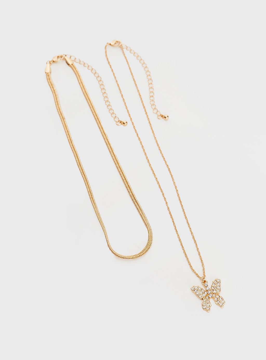 Butterfly Fly Away Necklace Gold