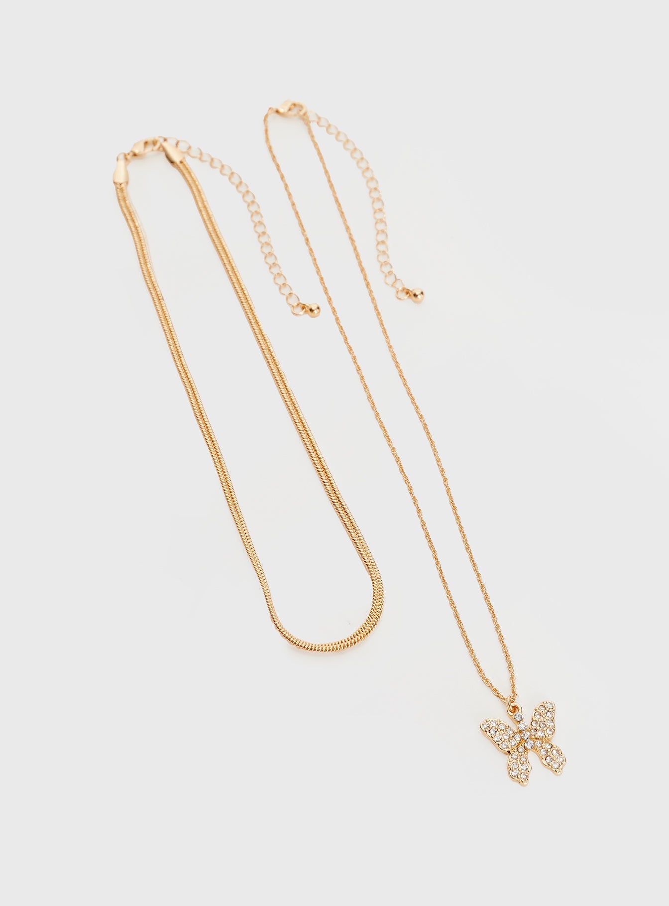 Butterfly Fly Away Necklace Gold