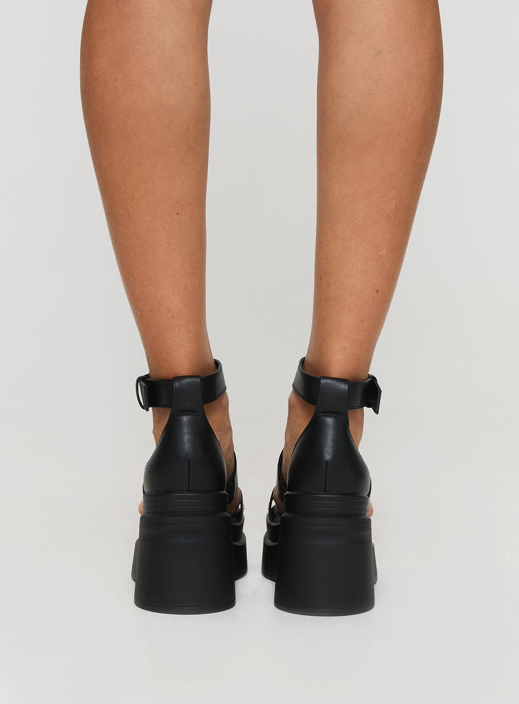 Adelle Platform Heels Black
