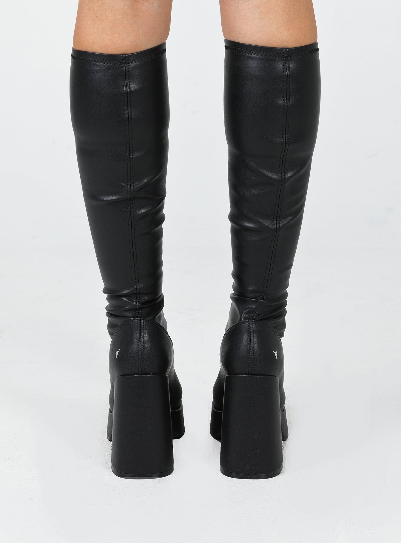 Windsor Smith Highkey Platform Knee High Boots Black