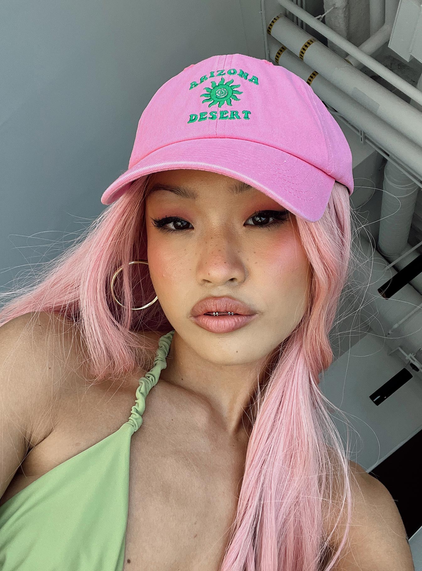 Arizona Desert Dad Cap Pink