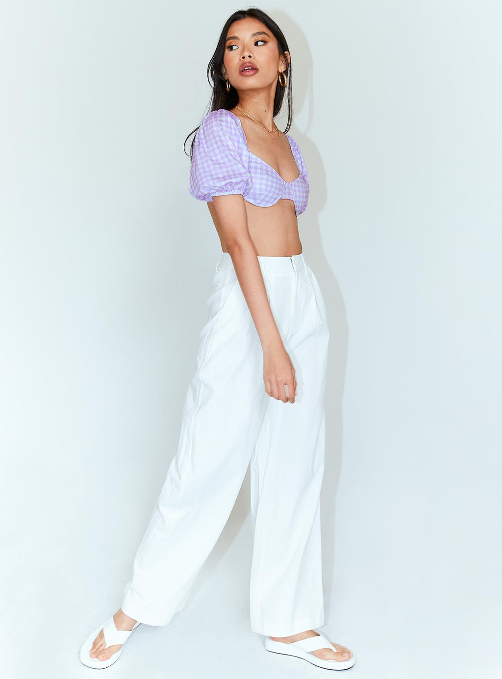 Ayla Linen Pants White