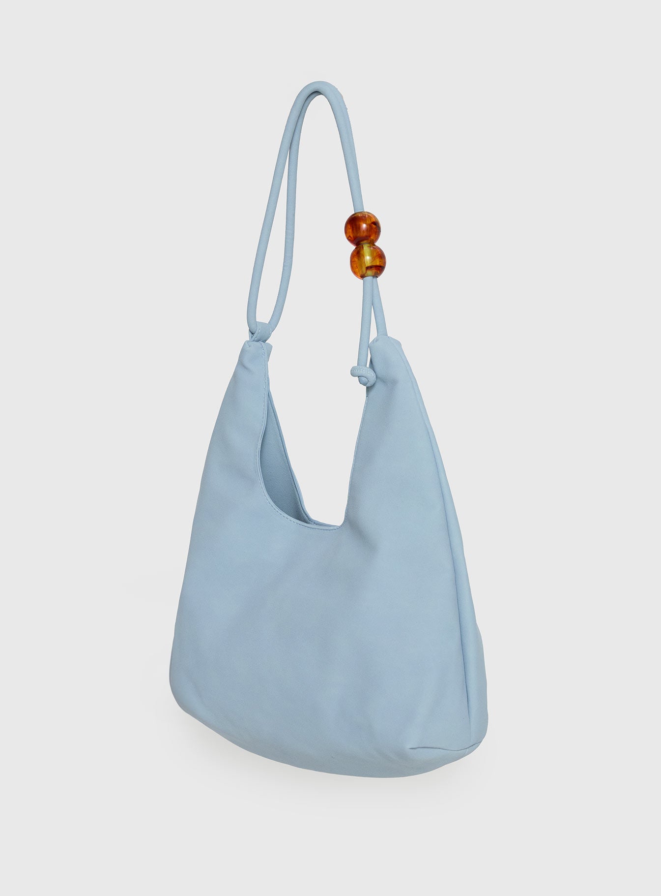 Cherie Faux Suede Shoulder Bag Blue