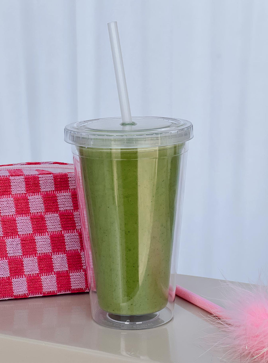 Sorry I'm Latte Iced Coffee Tumbler Clear / White