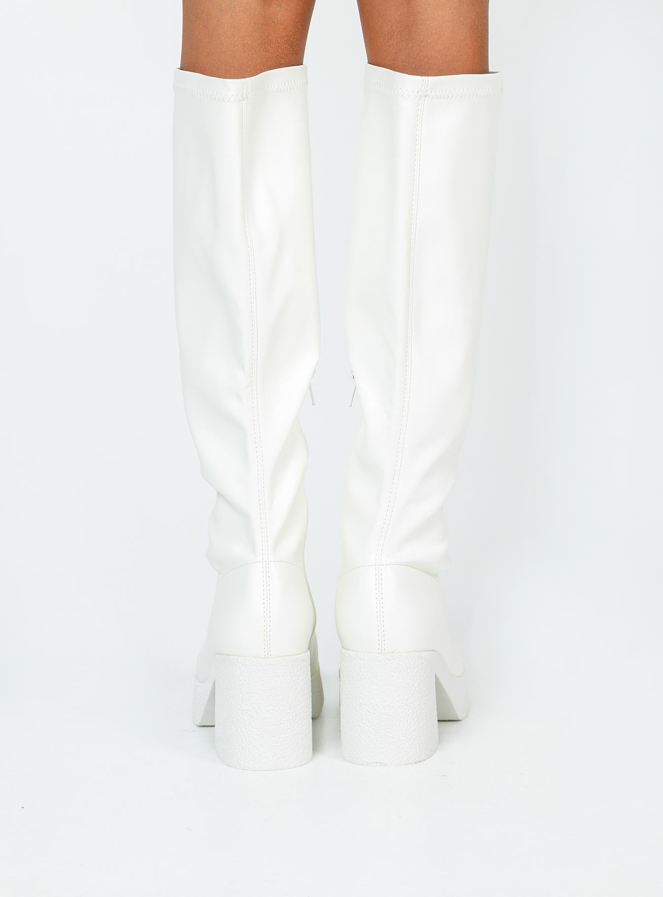Westcott Knee High Boots White