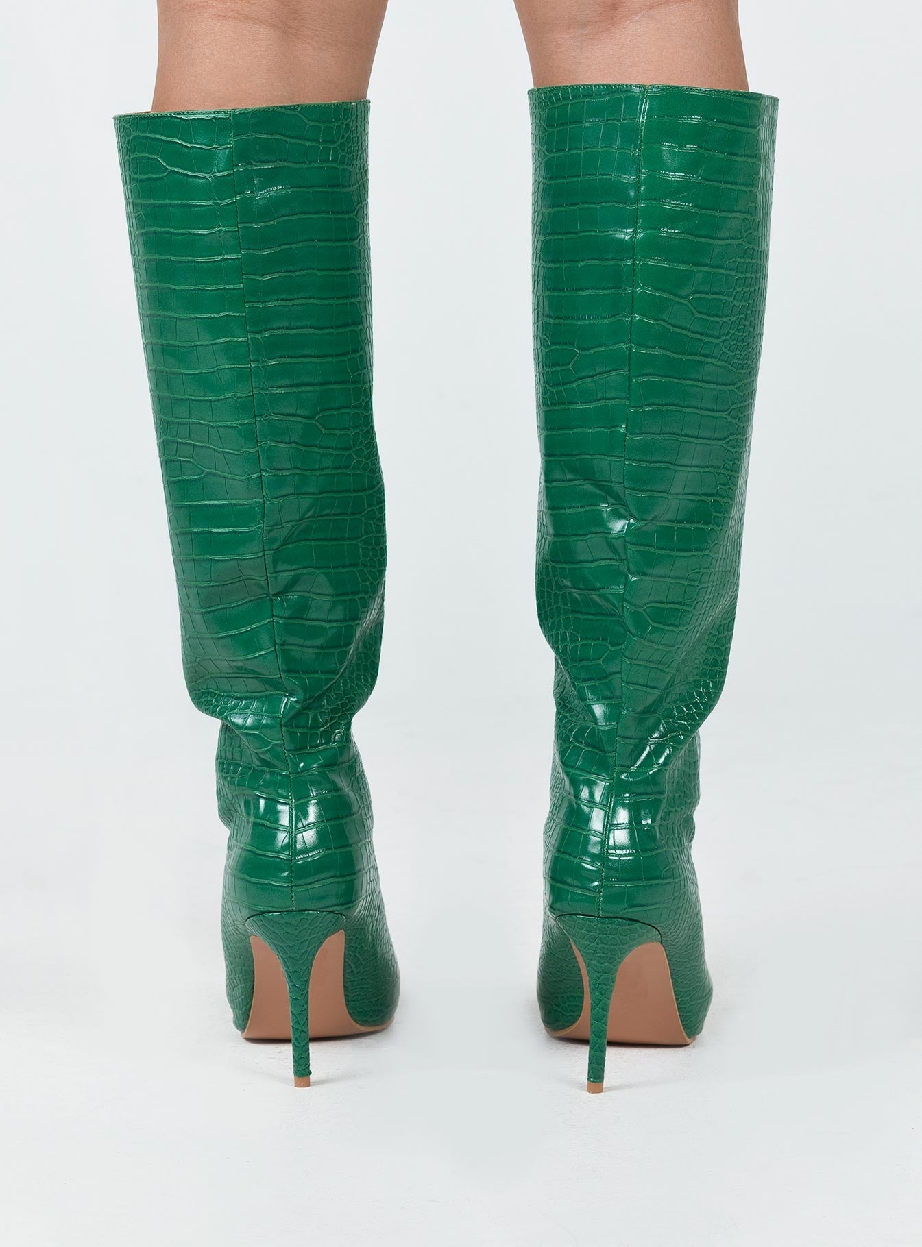 Yorke Knee High Boots Green