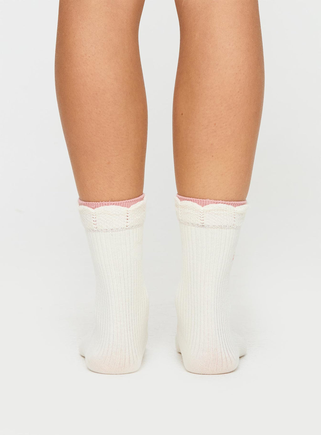 Kooper Socks White / Pink