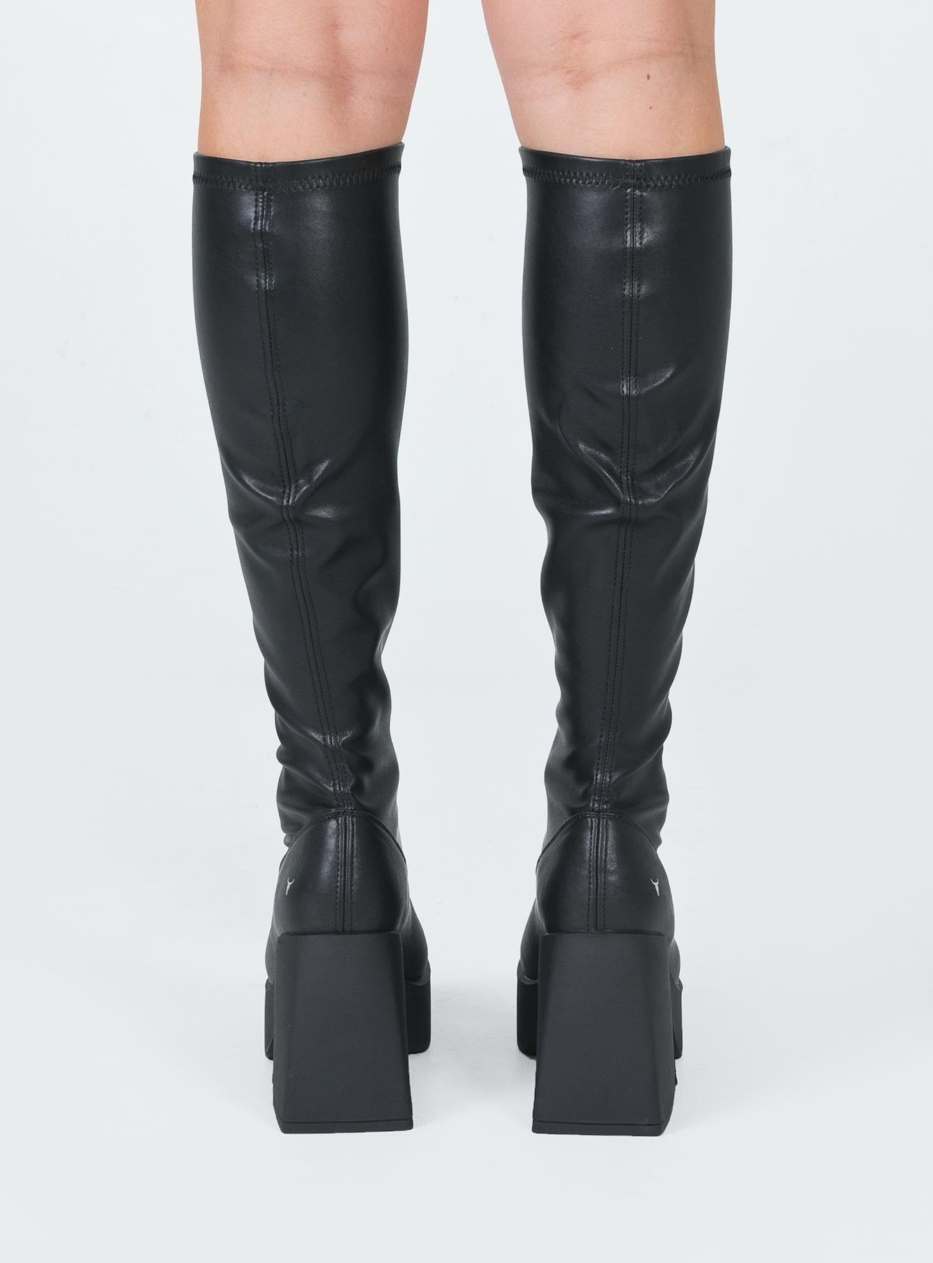 Windsor Smith BadGirls Black Stretch Sock Boots