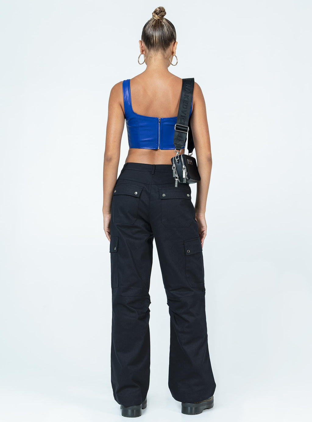 Fallout Mid Rise Cargo Pants Black