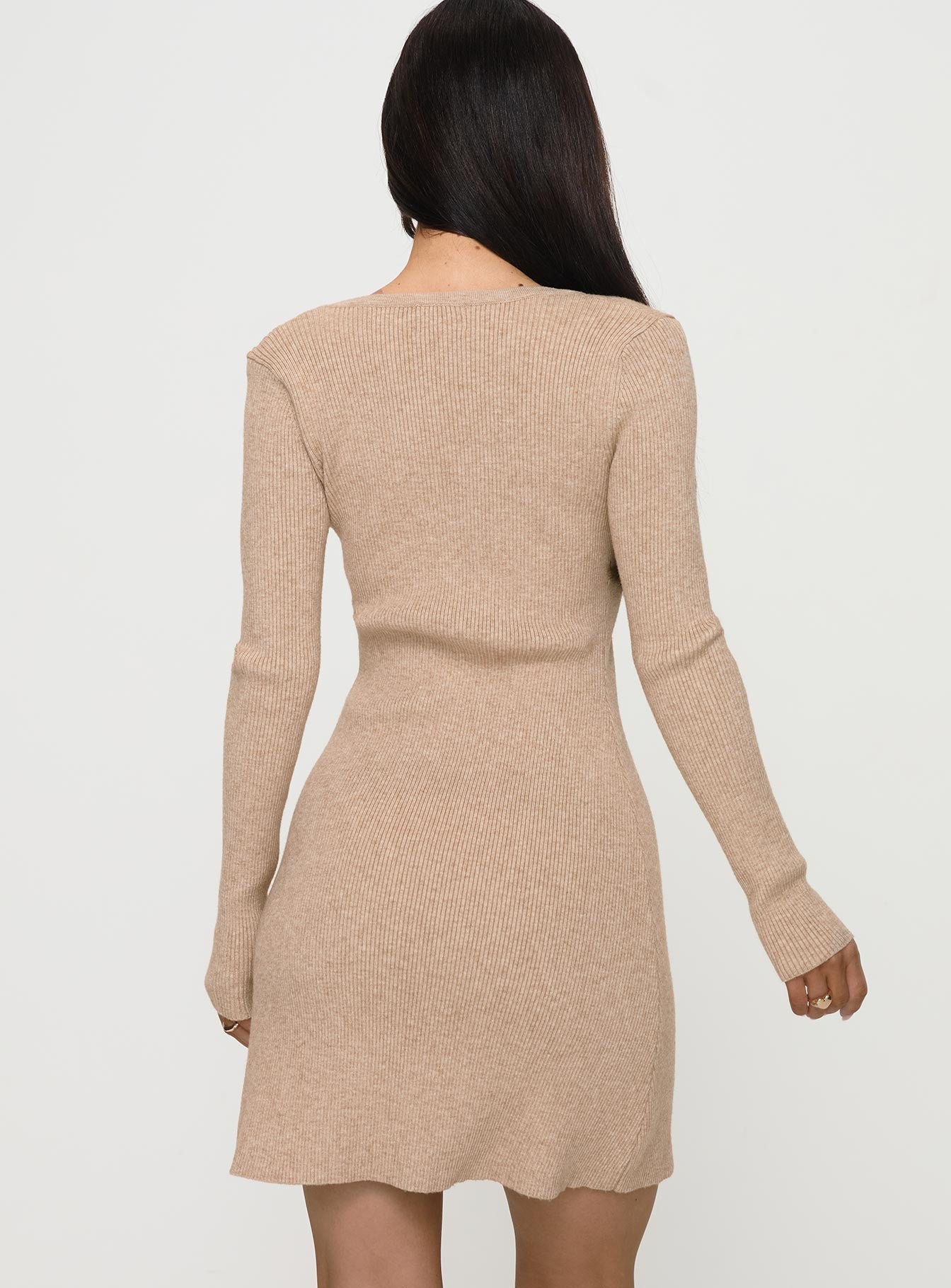 Halycon Knit Mini Dress Oatmeal