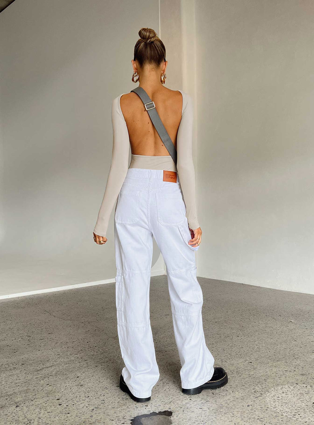 Saffie Wide Leg Jeans White Denim