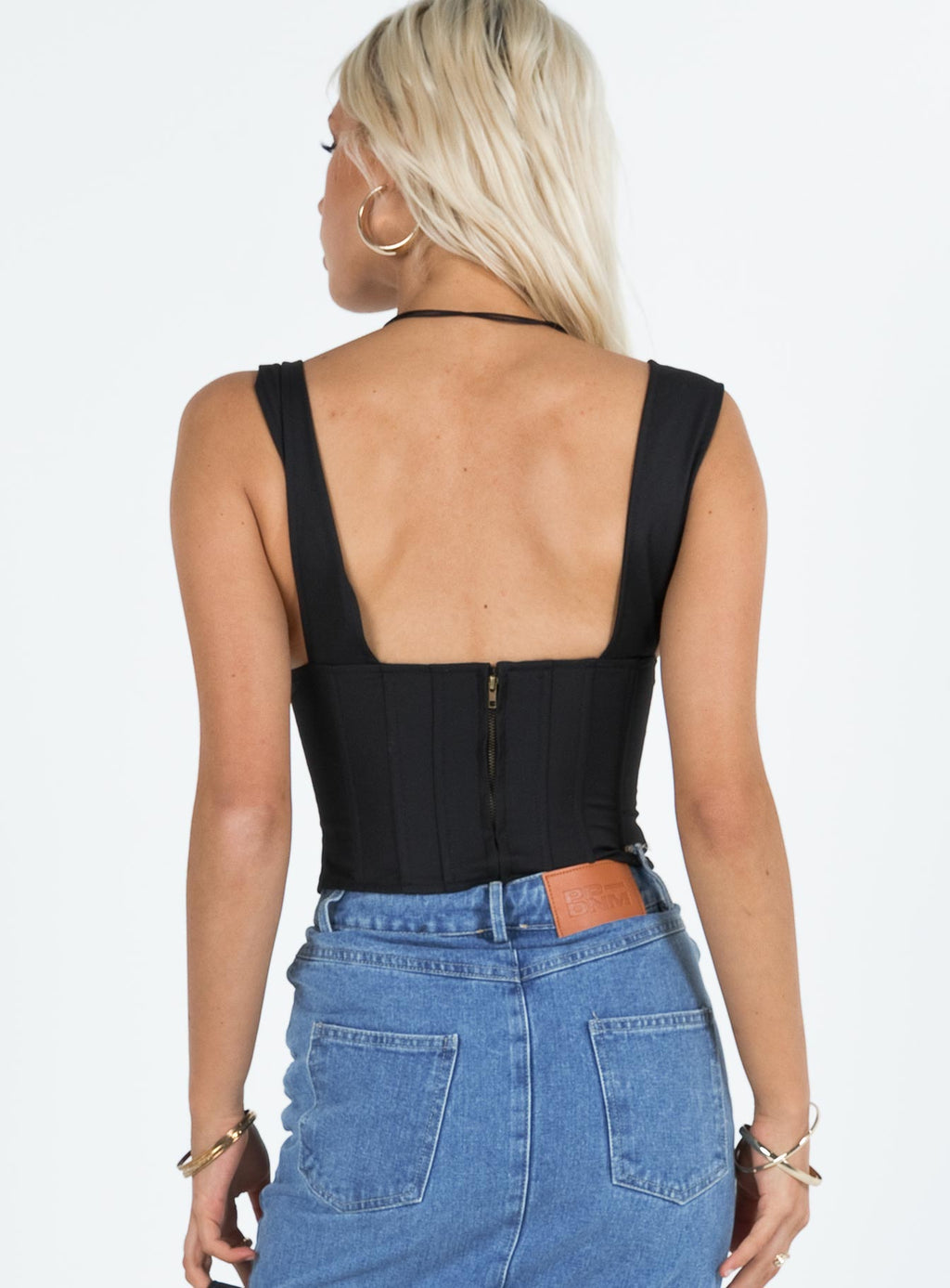 Hacienda Corset Top Black