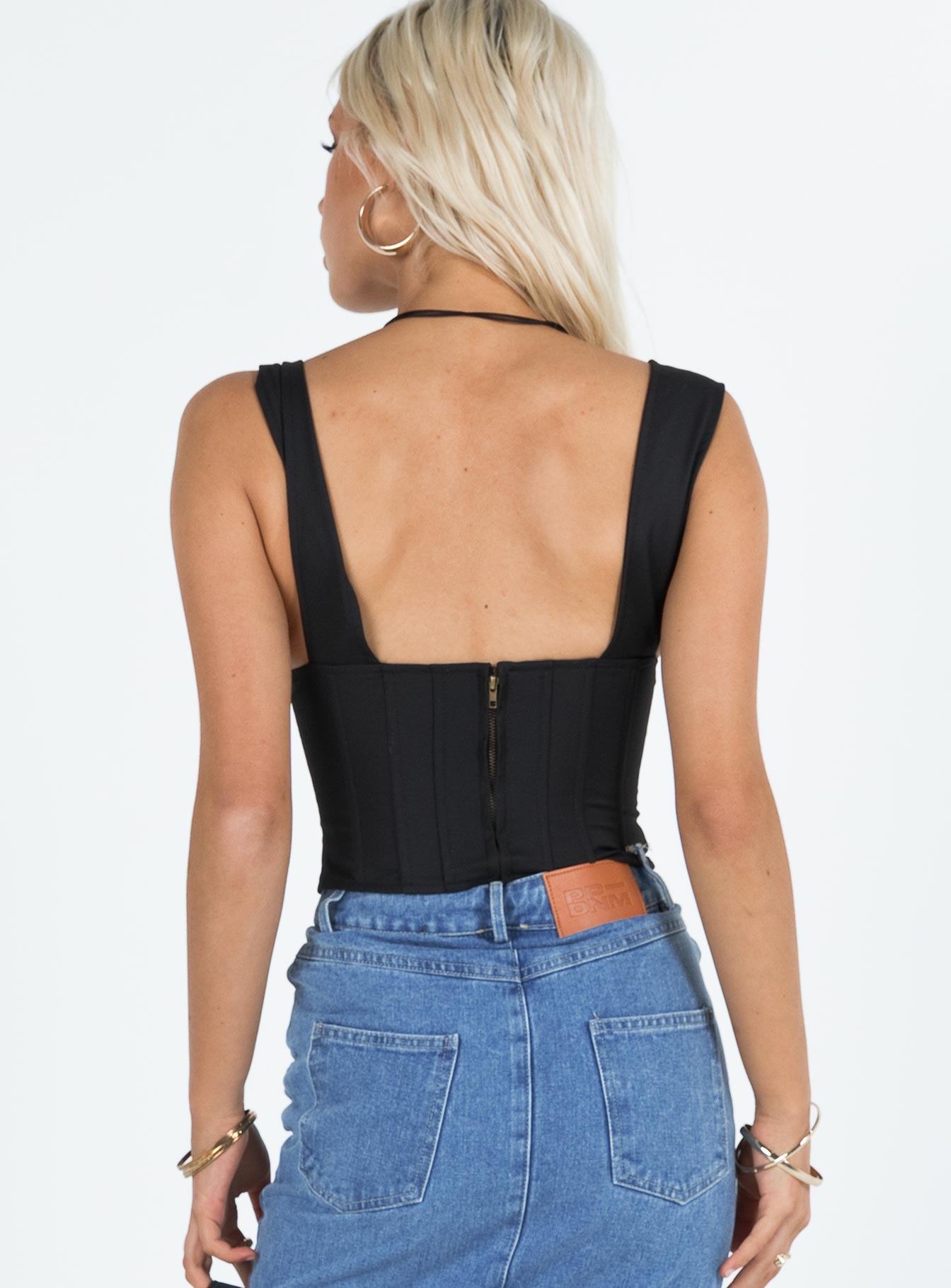 Hacienda Corset Top Black