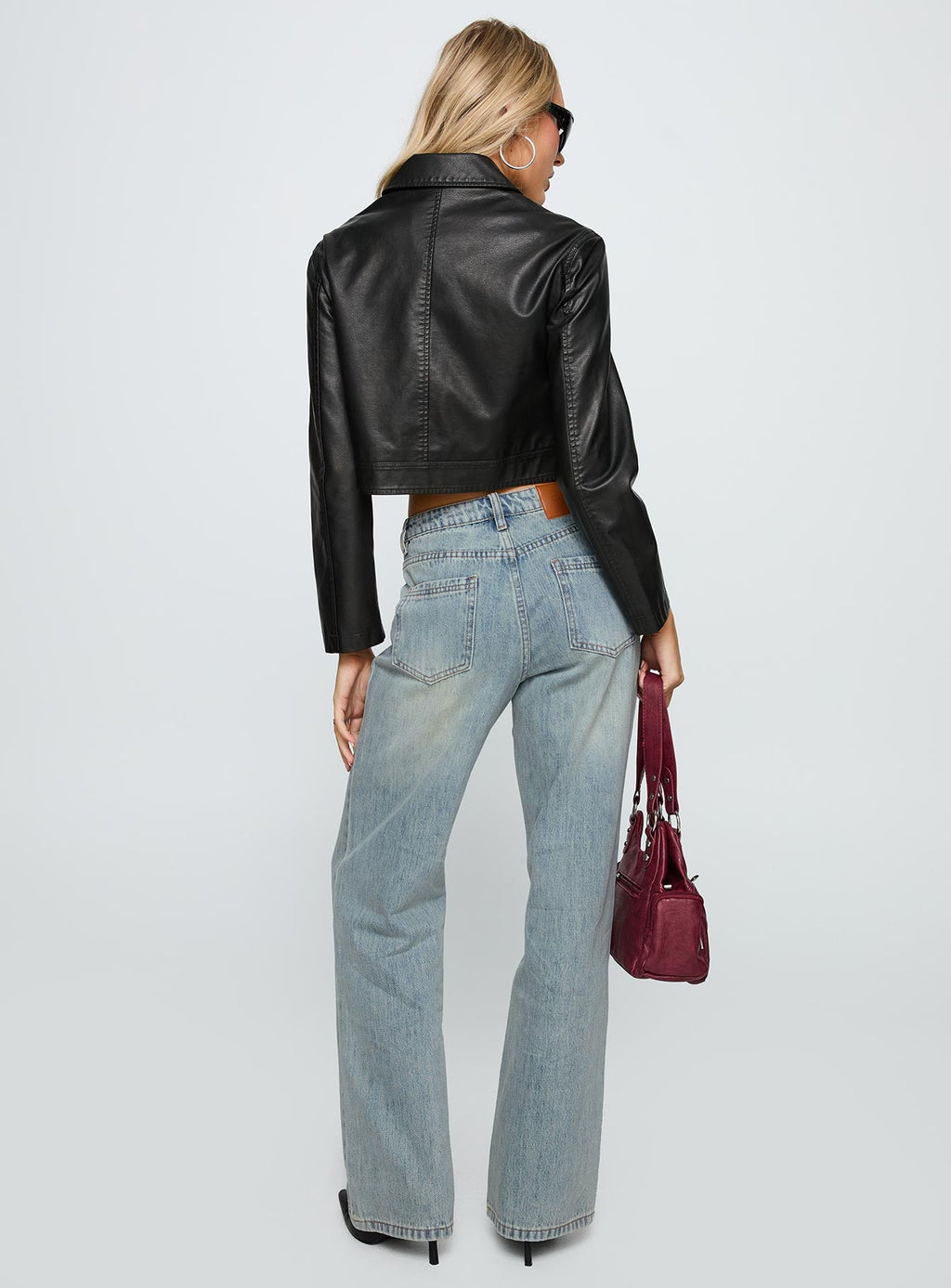 Echo Park High Rise Straight Leg Jeans Vintage Wash