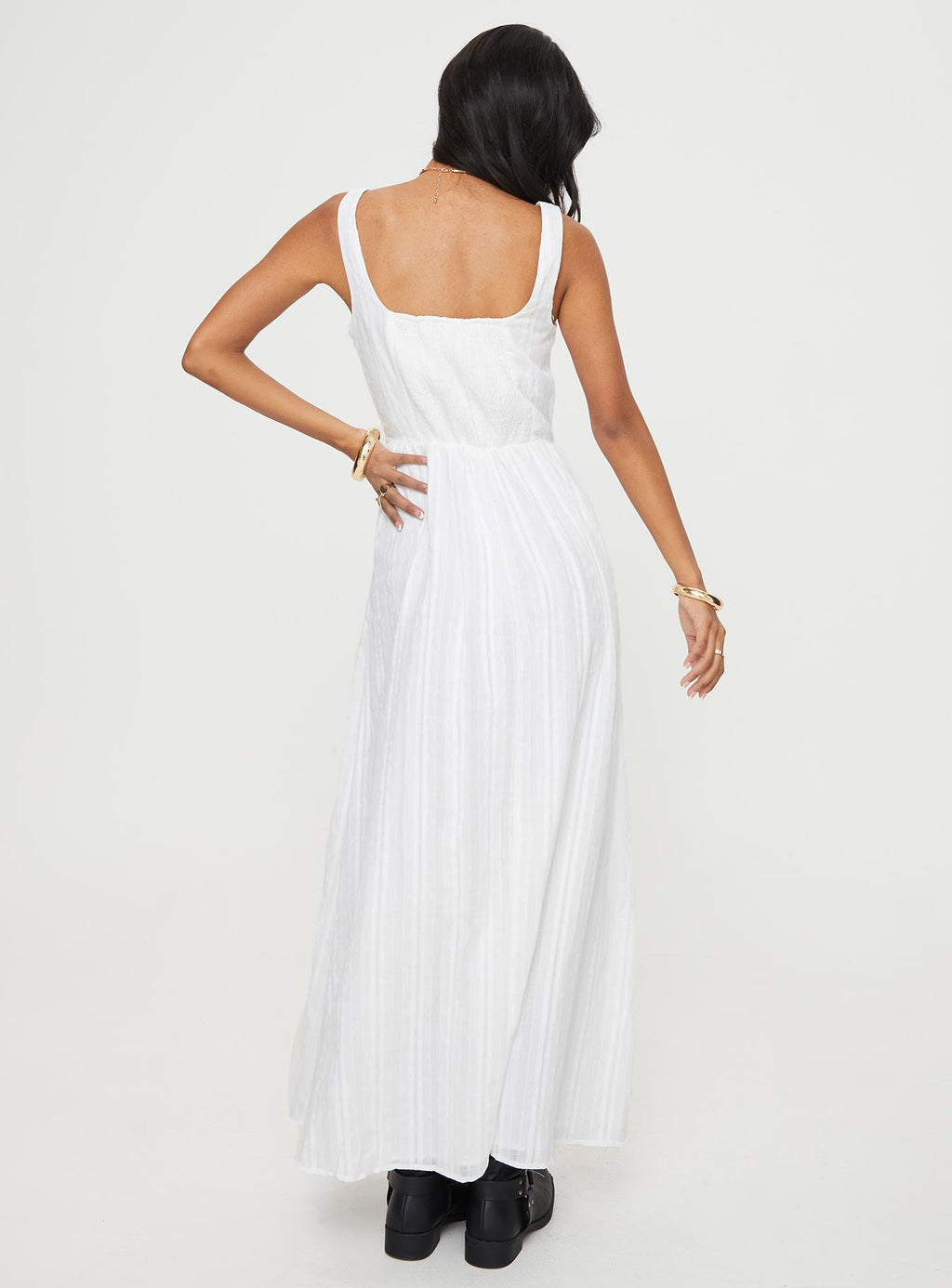 Lorinda Maxi Dress White Lower Impact