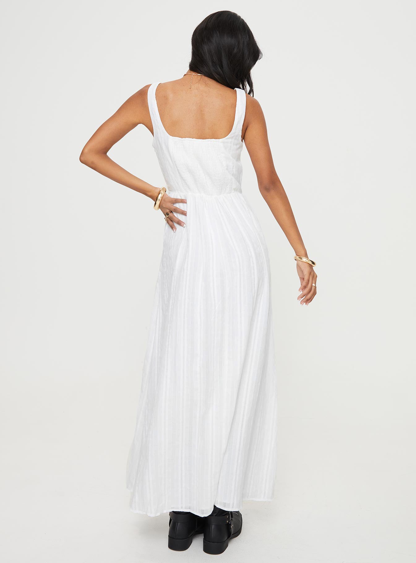 Lorinda Maxi Dress White Lower Impact