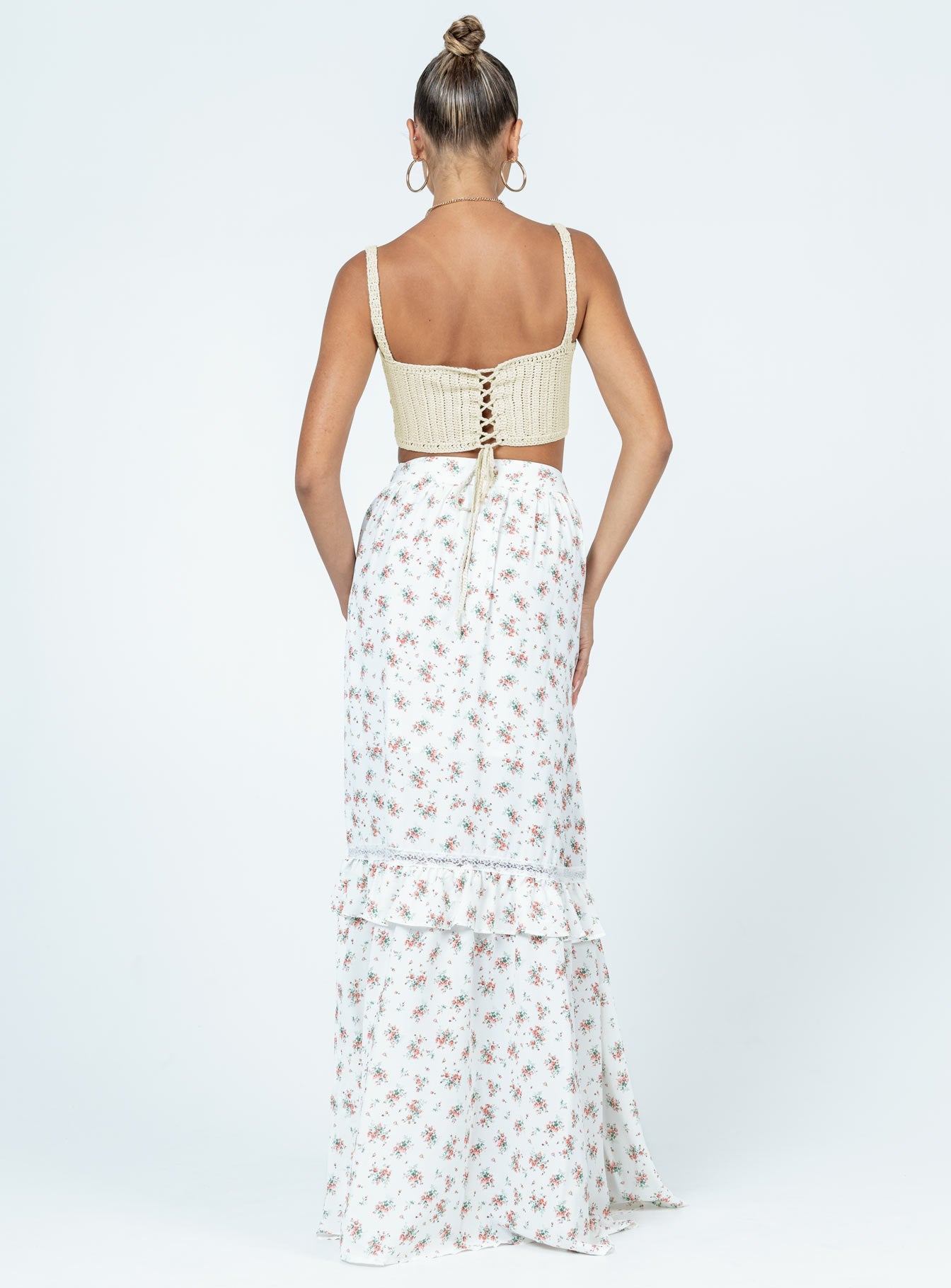 Fowler Maxi Skirt White