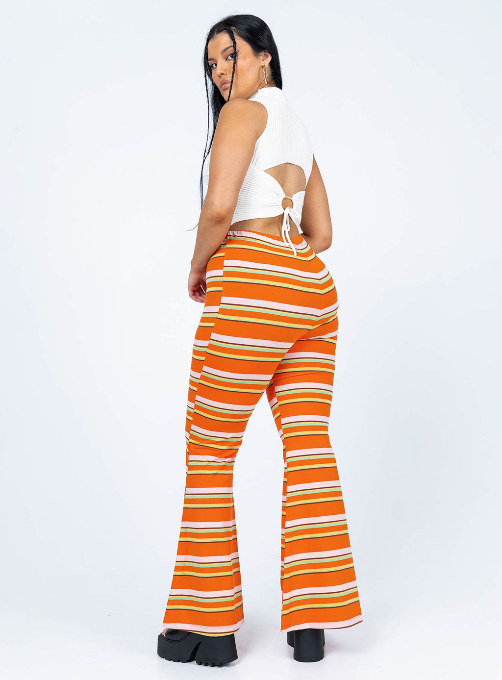 Jackson Knit Pants Orange