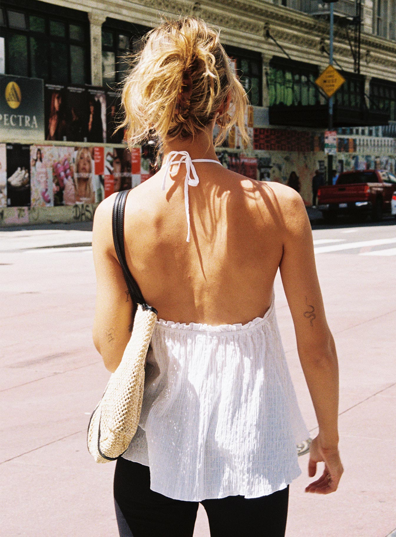 Flutter Halter Top White