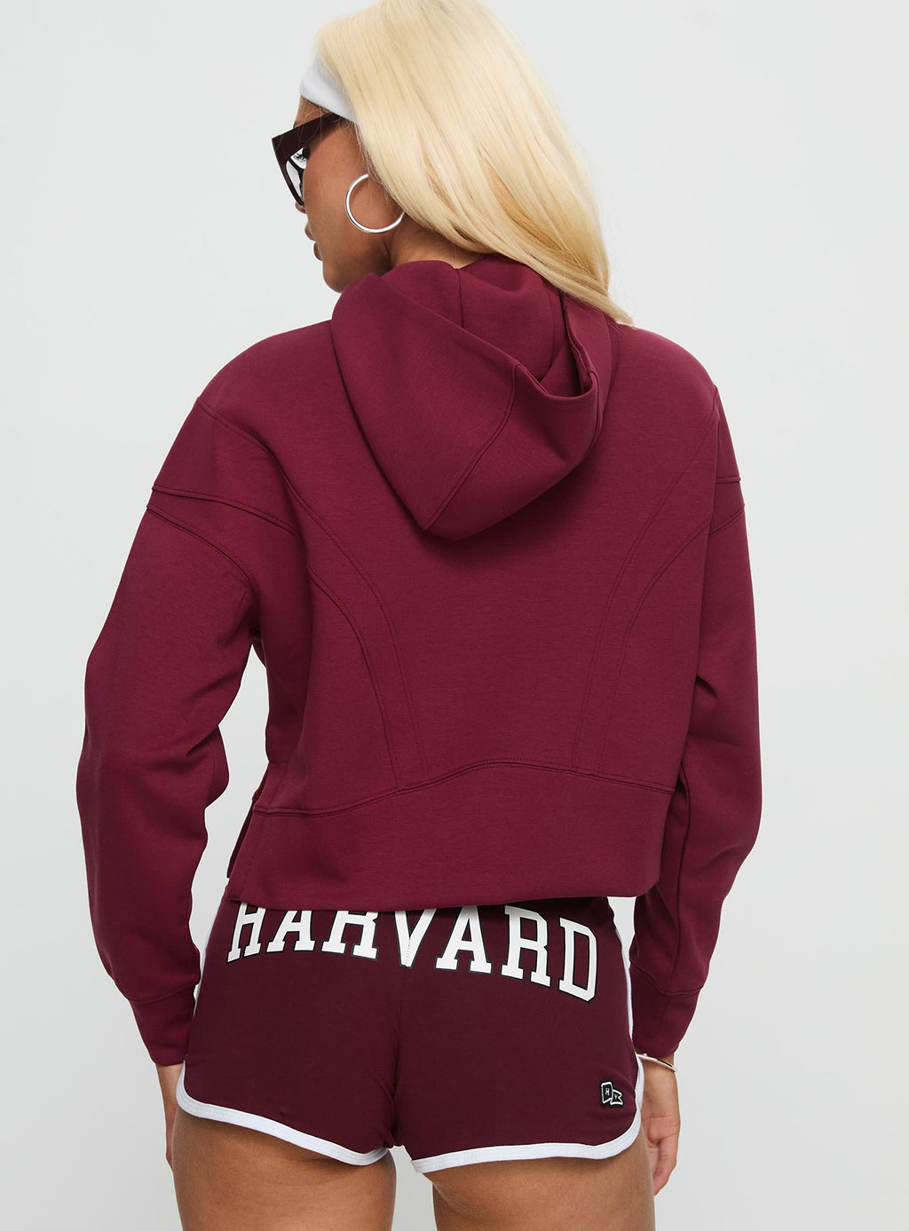 Harvard Buttersport Half-zip Hoodie Crimson