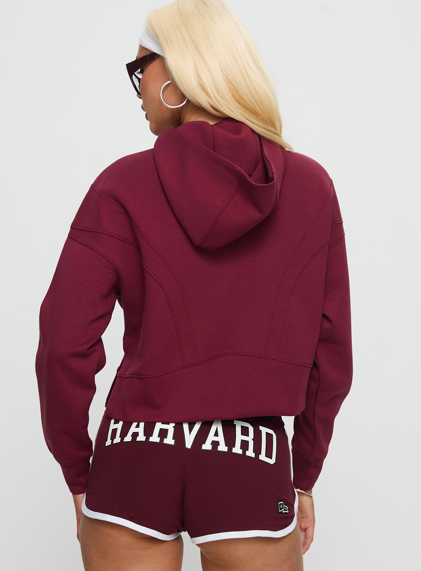 Harvard Buttersport Half-zip Hoodie Crimson