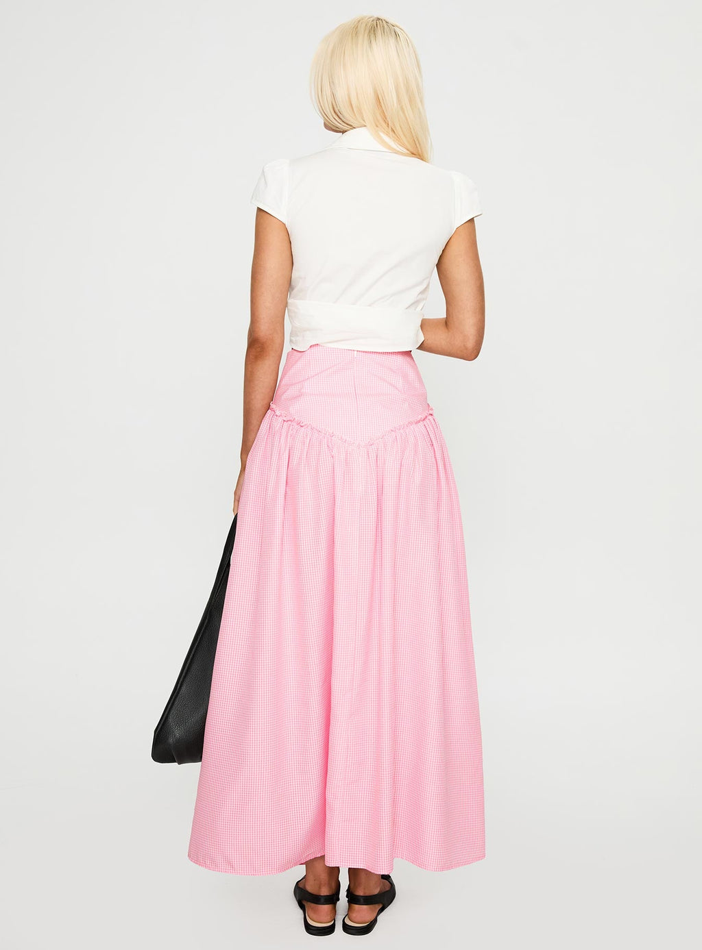 Apresia Maxi Skirt Pink Gingham