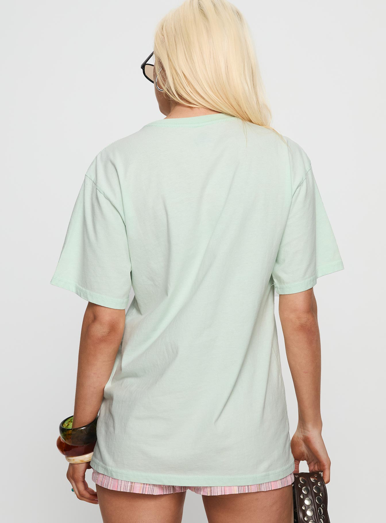 Old School Oversized Hawaii Graphic Tee Green
