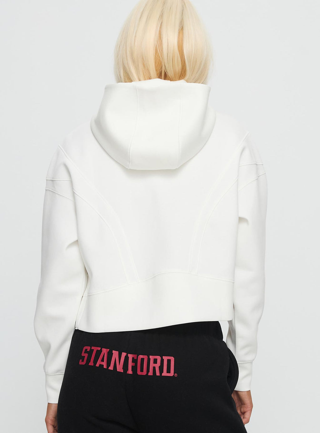 Stanford Buttersport Half-zip Hoodie White