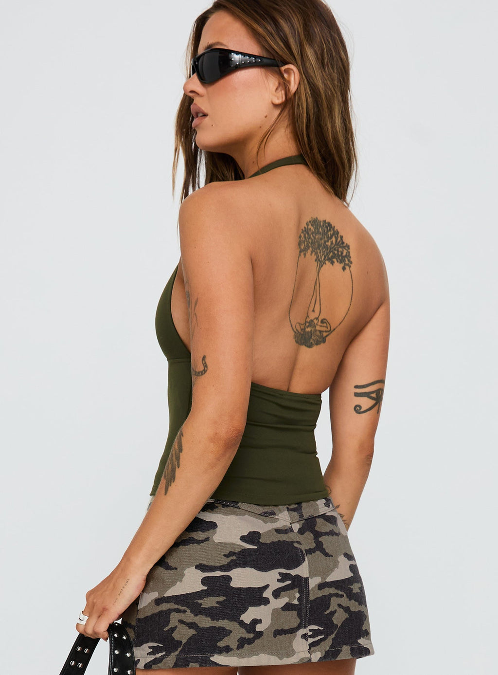 Impress Me Halter Top Green