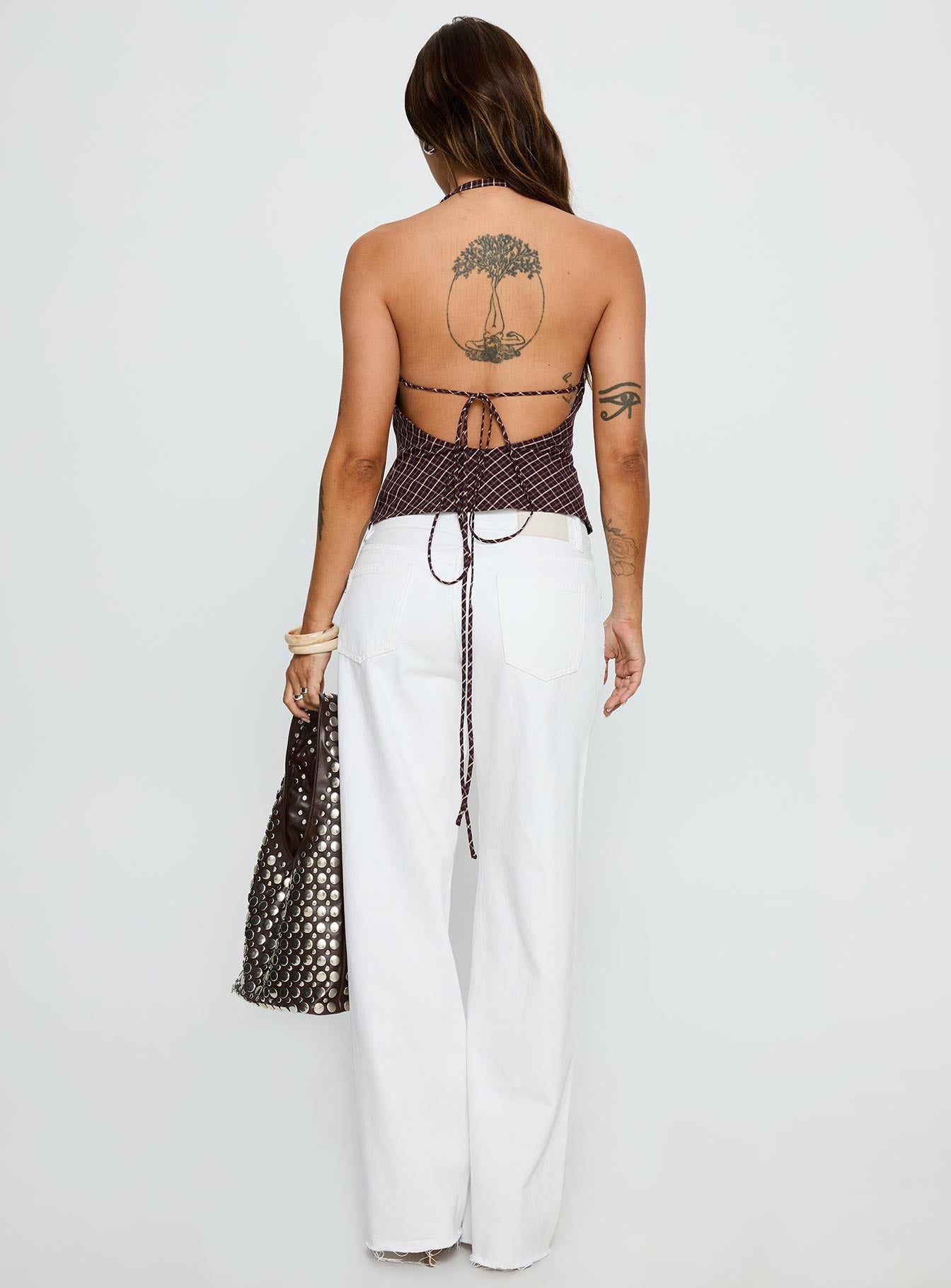 Sabryna Low Rise Straight Leg Jeans White