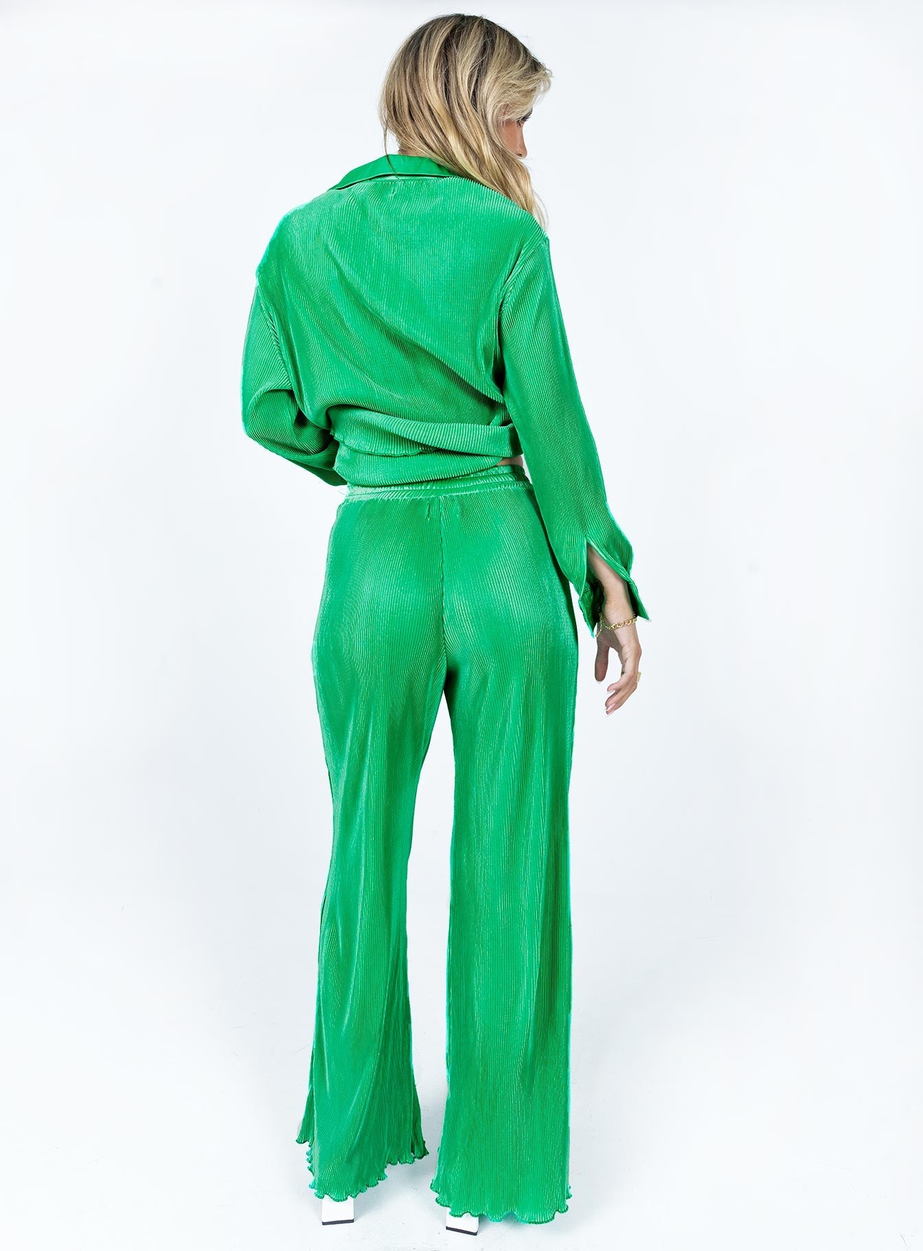 Lennix Plisse Set Green