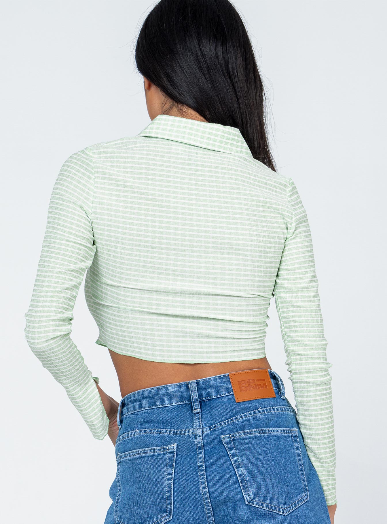 Anson Long Sleeve Top Green