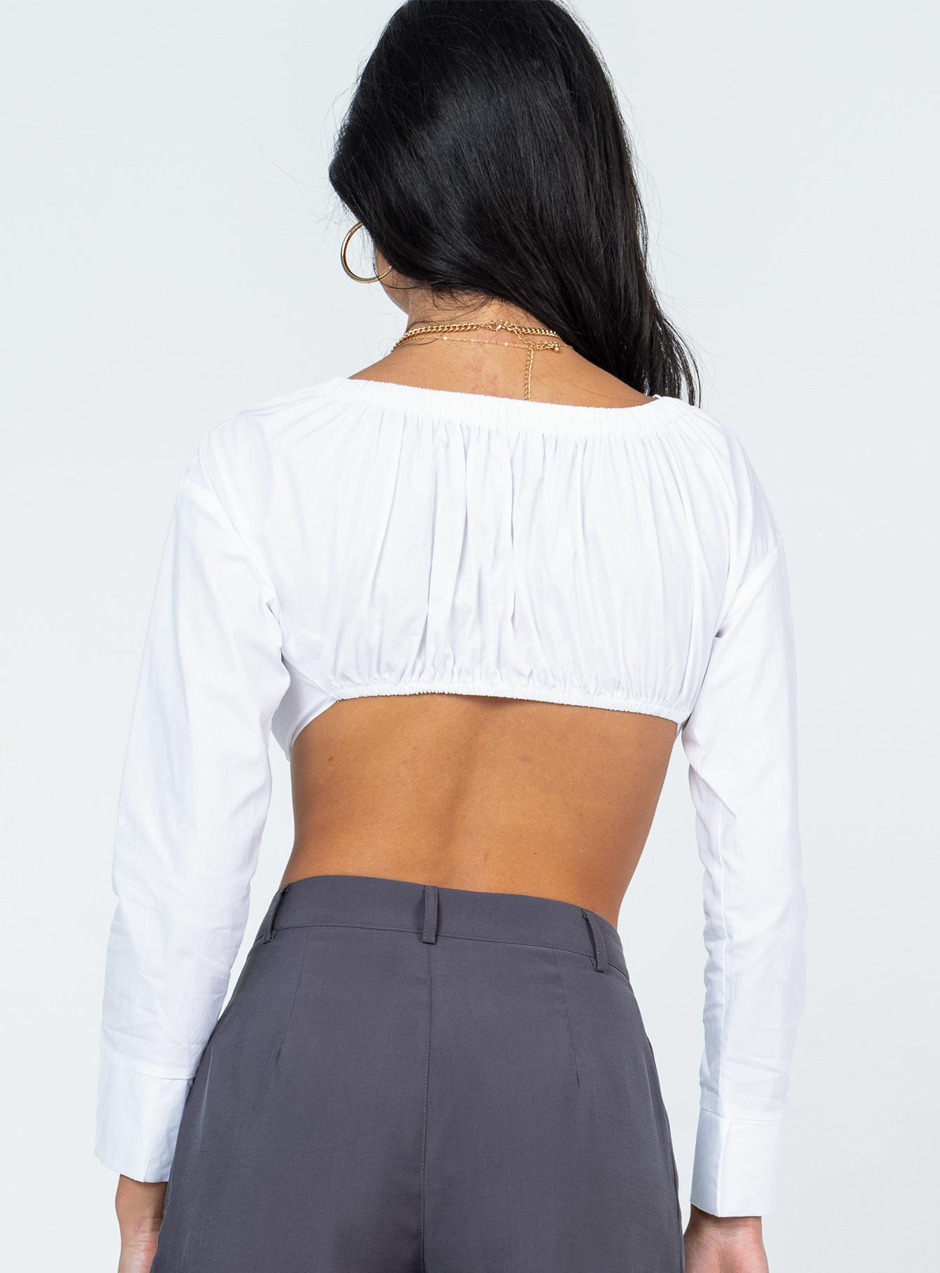 Botany Long Sleeve Top White