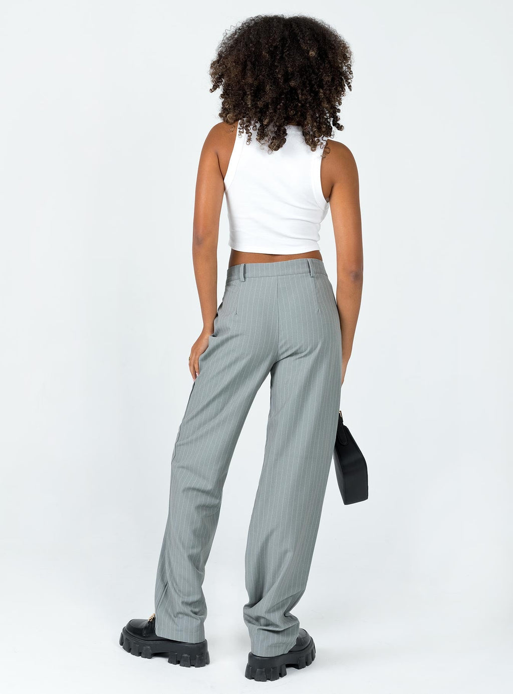 Titius Pant Grey Pinstripe