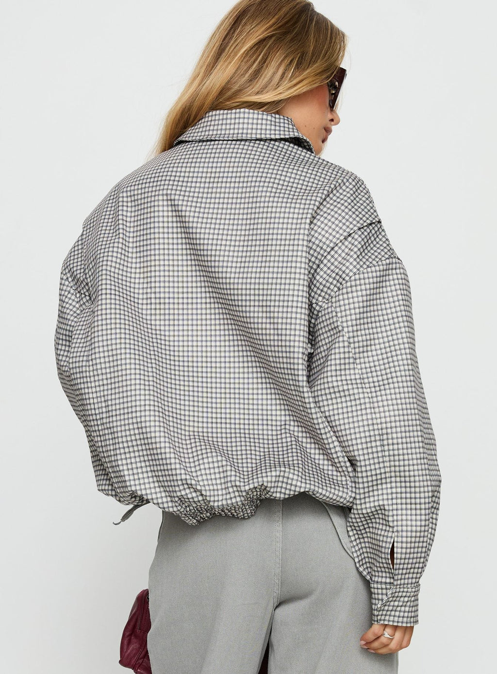 Kenny Bomber Jacket Cream Check