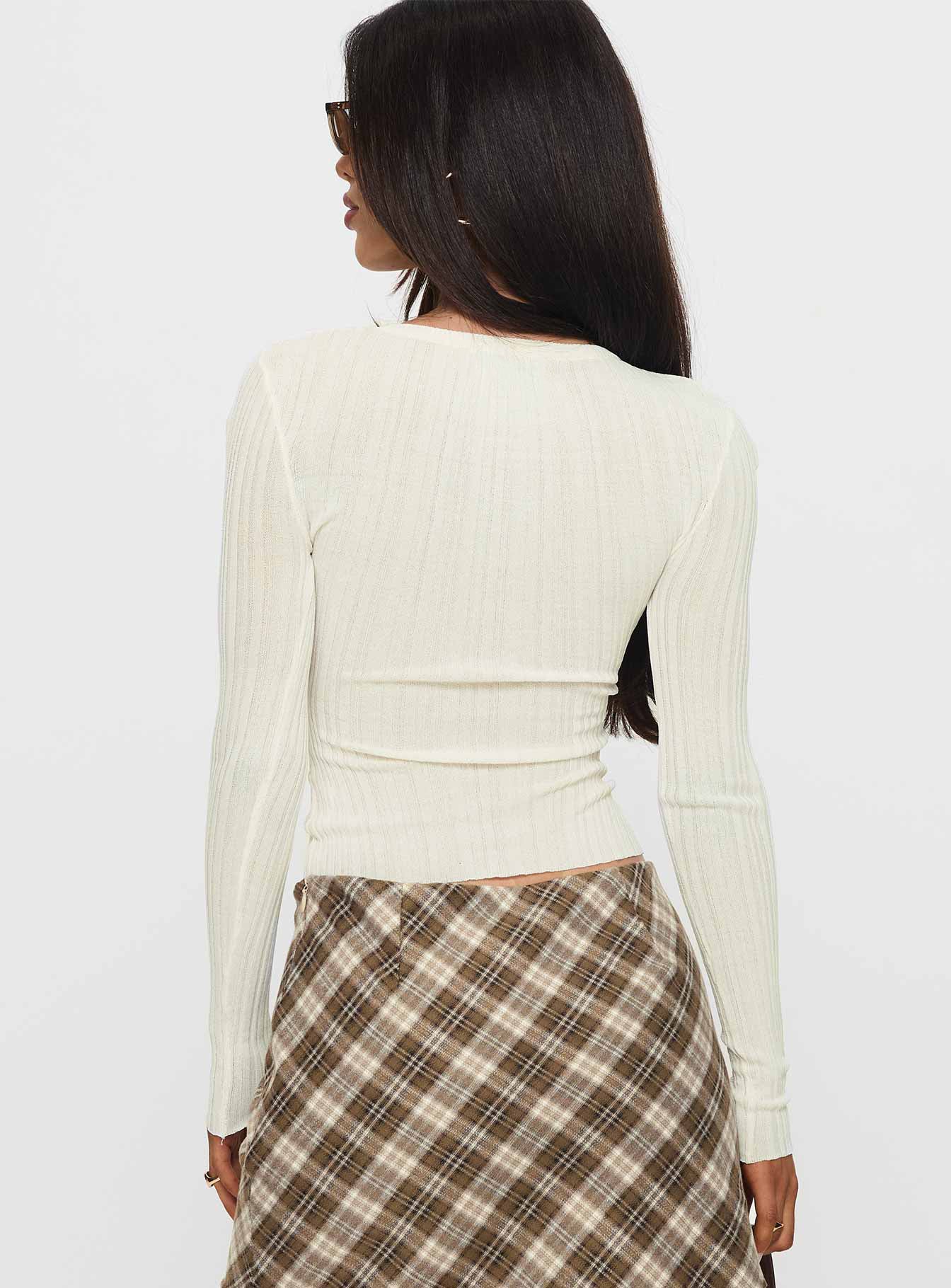 Rylin Long Sleeve Top Cream