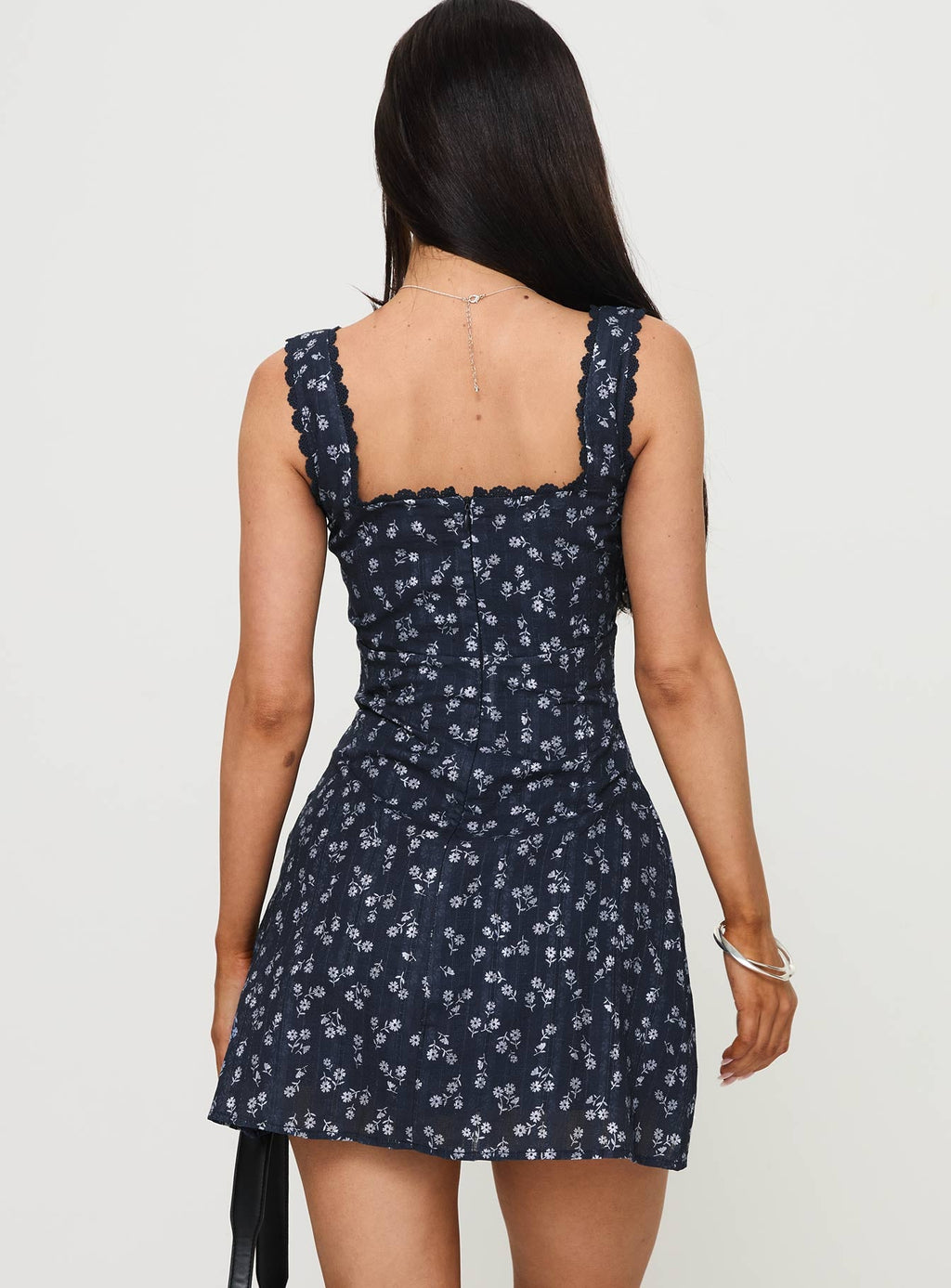 Dasha Mini Dress Navy Floral