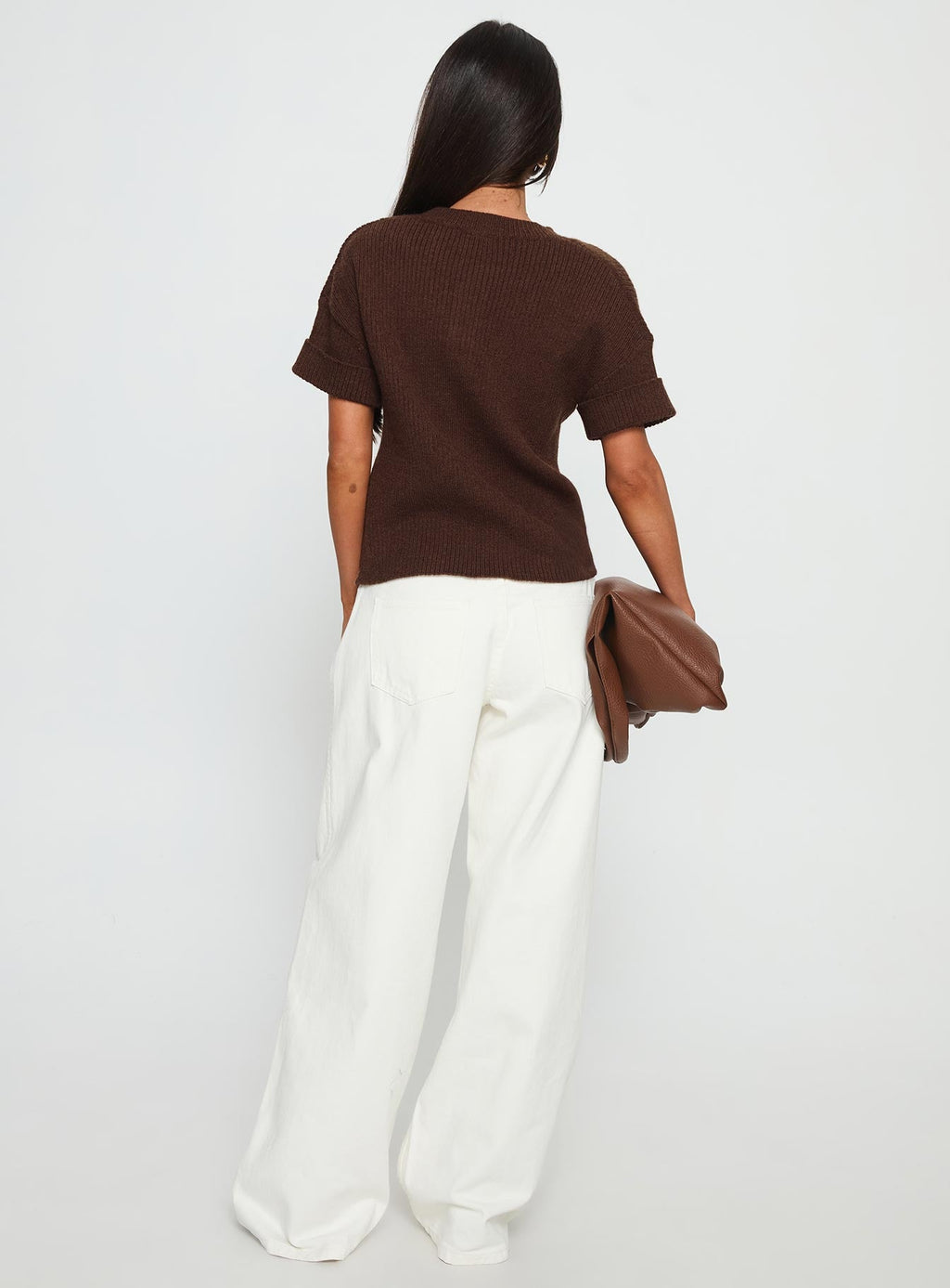 Ramos Low Rise Wide Leg Jeans White